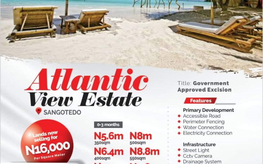 GRACIAS ATLANTIC VIEW ESTATE, SANGOTEDO, LEKKI TPI HOMES