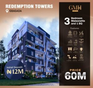 redemption-towers-gbagada-3bedroom-maisonette-with-bq-for-sale