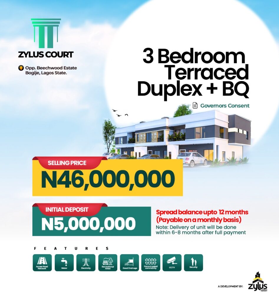 3-bedroom-terrace-duplex-for-sale-zylus-court-phase-2-bogije-richland-gardens-beechwood-ibeju-lekki-lagos-NEW