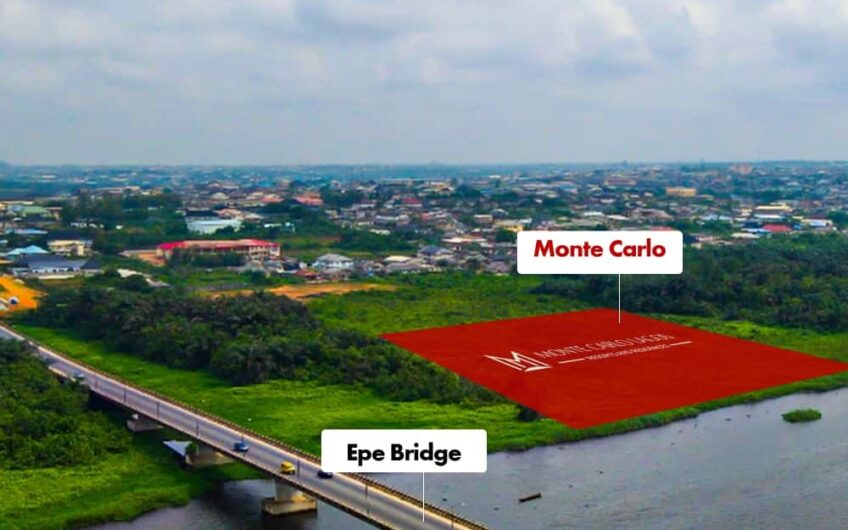 LAGOON FRONT PLOTS OF LAND FOR SALE IN MONTE CARLO LAGOS, EPE
