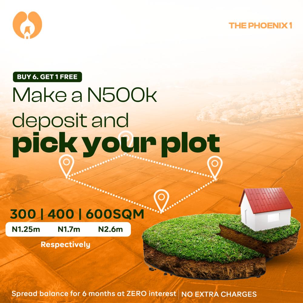 OWN A PIECE OF THE PHOENIX EPE – PLOTS OF LAND AVAILABLE NOW!
