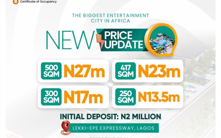 TIWA GARDEN CITY ESTATE, IBEJU LEKKI