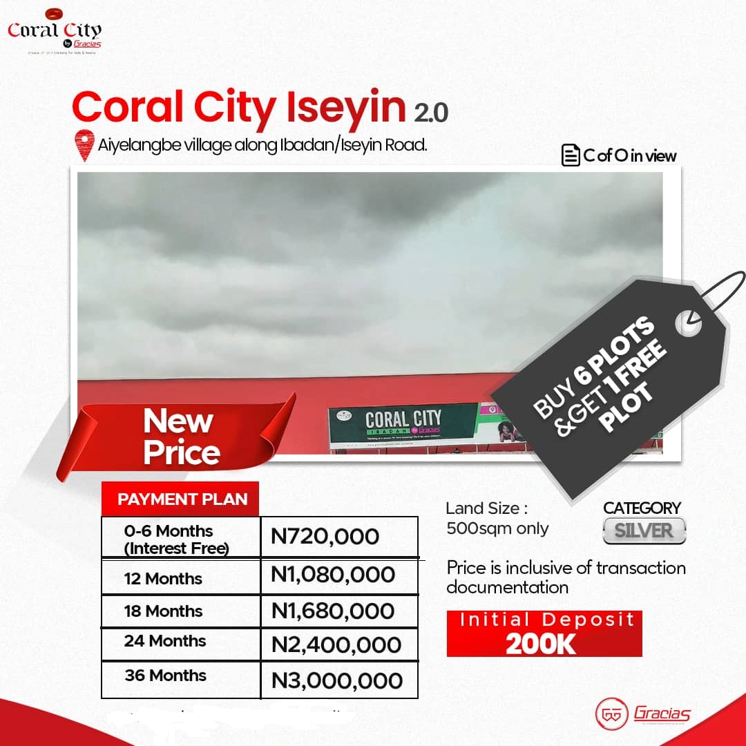 INVEST IN YOUR CHILDREN’S FUTURE WITH CORAL CITY ISEYIN, IBADAN 2.0