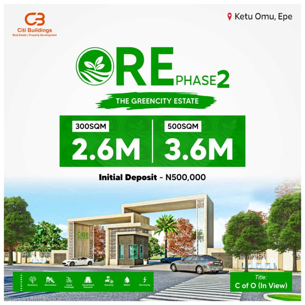 ORE Phase 2-The Green City Estate-omu-ketu-epe-lagos -1