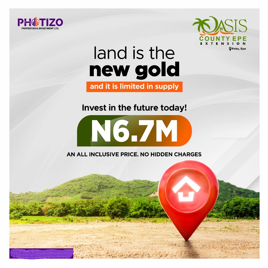 Buy and Build Land in Epe: OASIS COUNTY EXTENSION, EPE