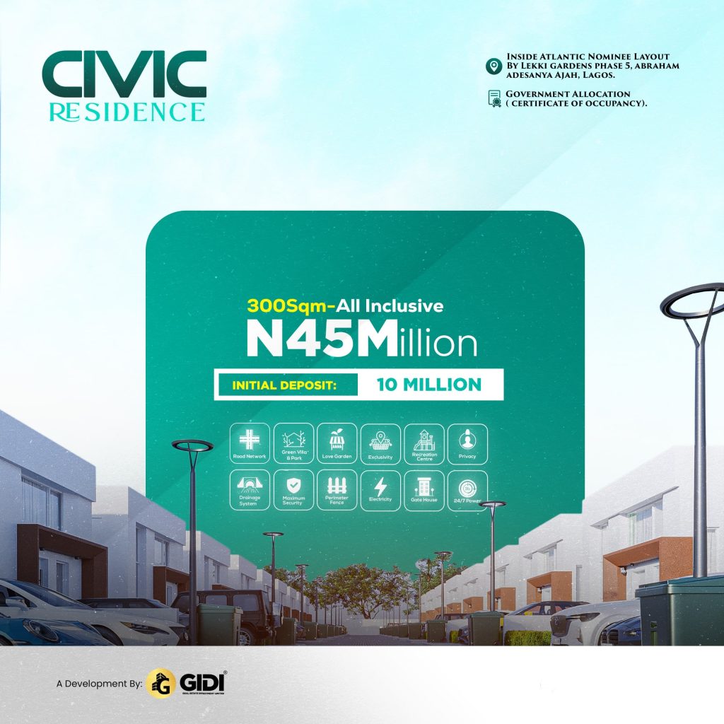plots-land-bungalows-Civic-residence-Atlantic-Nominee-Layout-Abraham-Adesanya-Lekki-Gardens-Phase-5-Ajah-Lagos-OCT-2024 -2