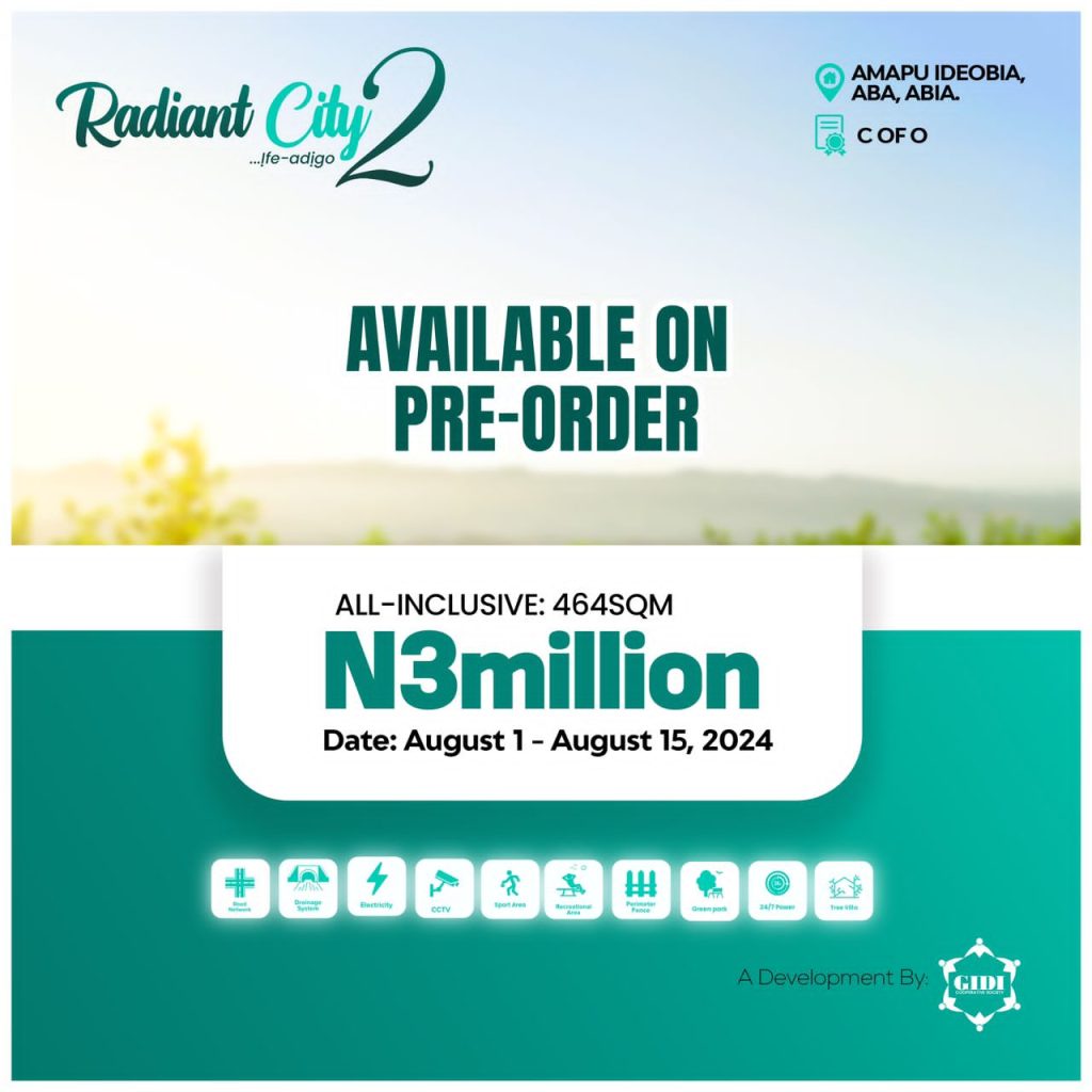 RADIANT-CITY-PHASE-2-TWO-AMAPU-IDEOBIA-VILLAGE-UGWUNAGBO-LG-NGWA-ROAD-AHIA-OHURU-ABA-Modern-Living-Secure-Estate-in-Abia-Now-Selling