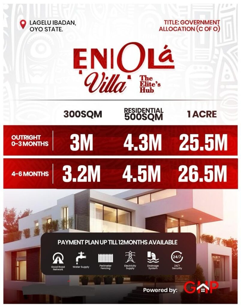 plots-acre-land-for-sale-ENIOLA-VILLA-Your-Gateway-to-Luxury-Living-in-Lagelu-Ibadan-2026 -1
