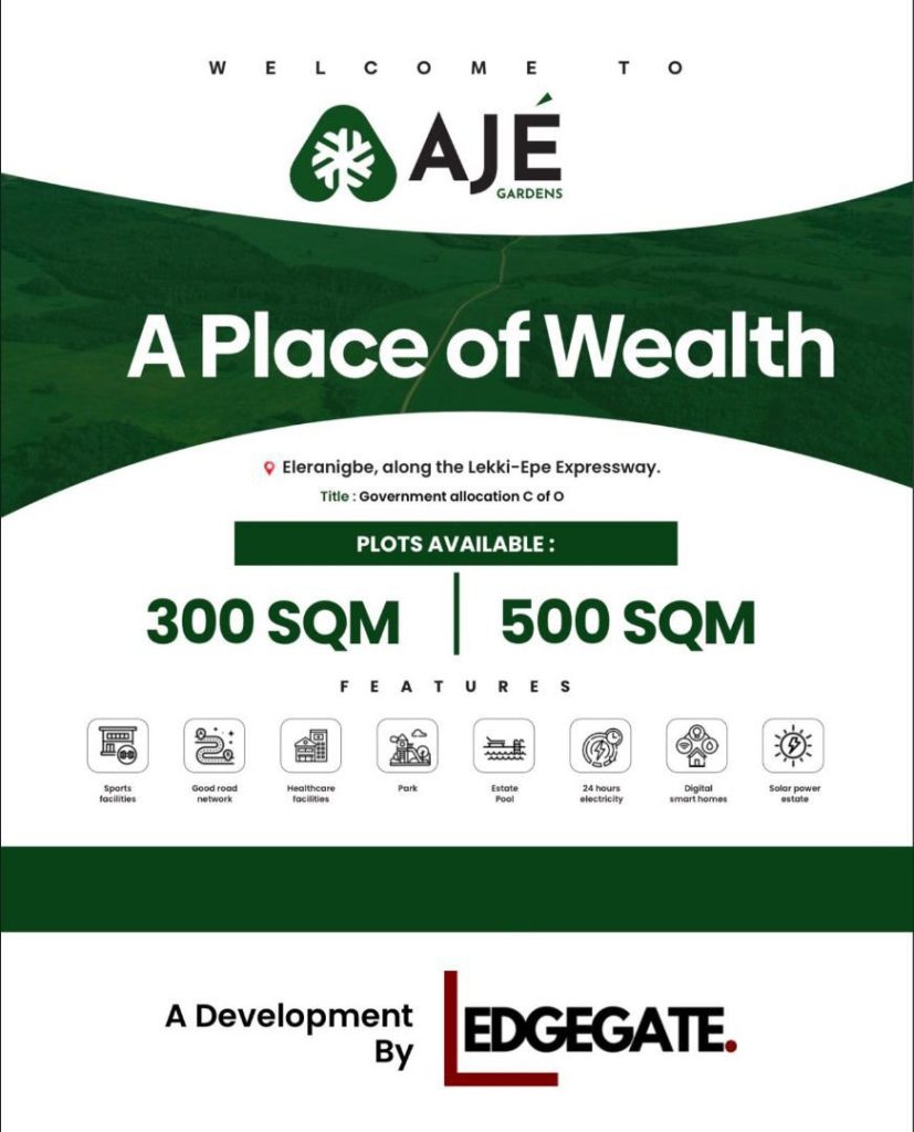 AJE GARDENS, ELERANGBE IBEJU LEKKI -A Place of Wealth-land-plot-for-sale -1