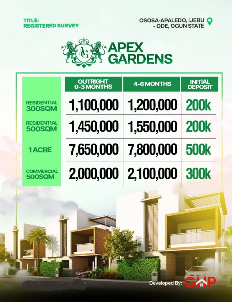 APEX-GARDENS-ESTATE-OSOSA-IJEBU-ODE-PLOTS-ACRES-LAND-FOR-SALE-MARCH-2025 -5