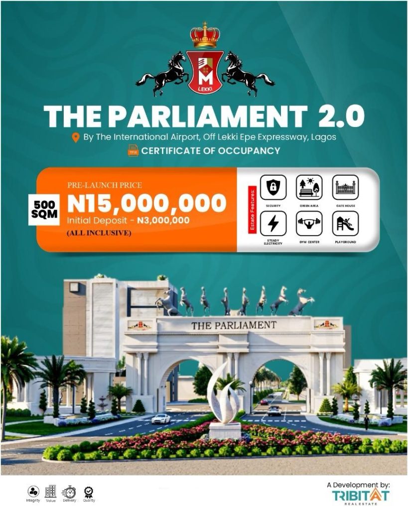 INTRODUCING THE PARLIAMENT 2.0 - Prime Residential Plots Near Lekki Airport -4