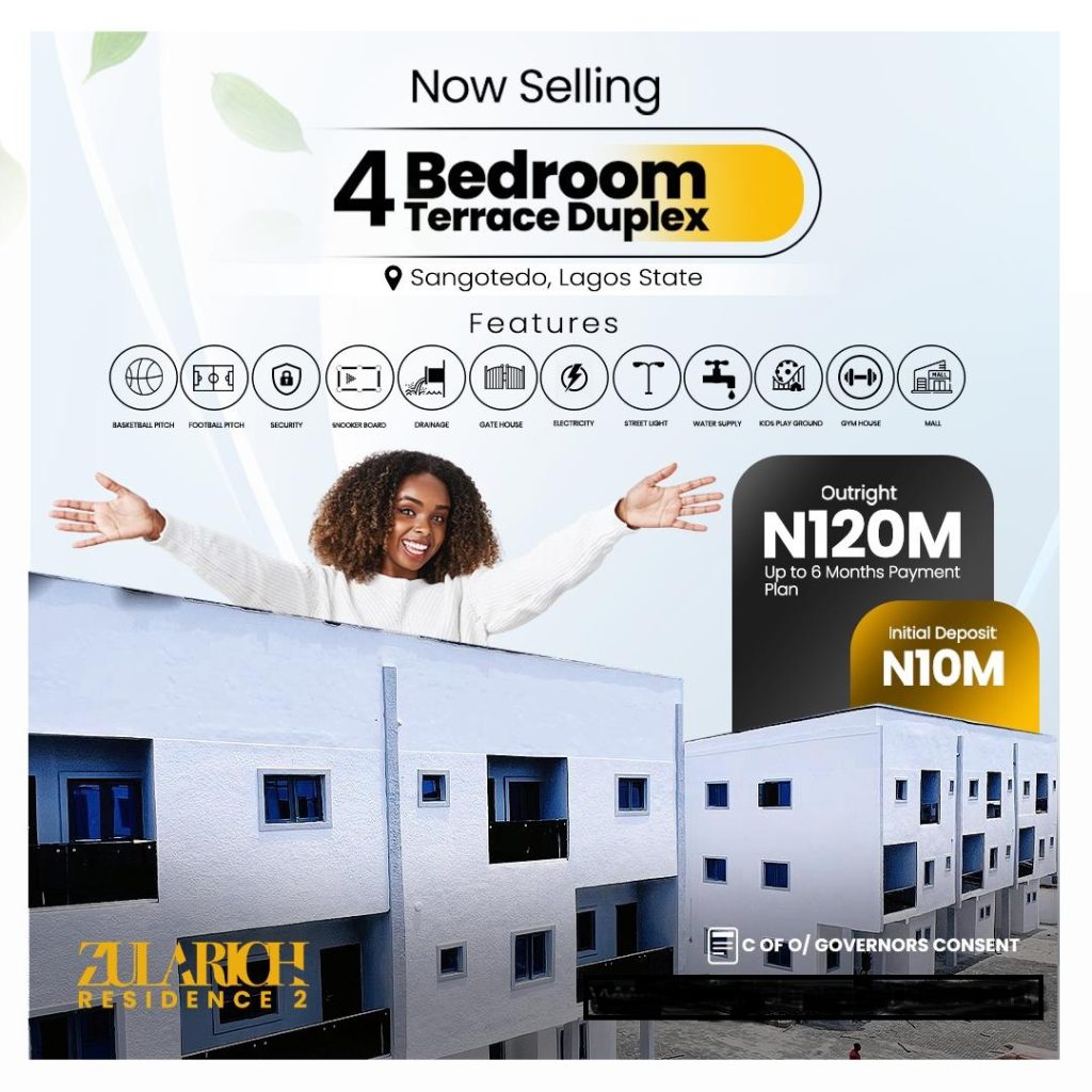 ZULARICH RESIDENCE 2 - APARTMENTS AND DUPLEX IN MONASTERY ROAD BY SHOPRITE SANGOTEDO! -10