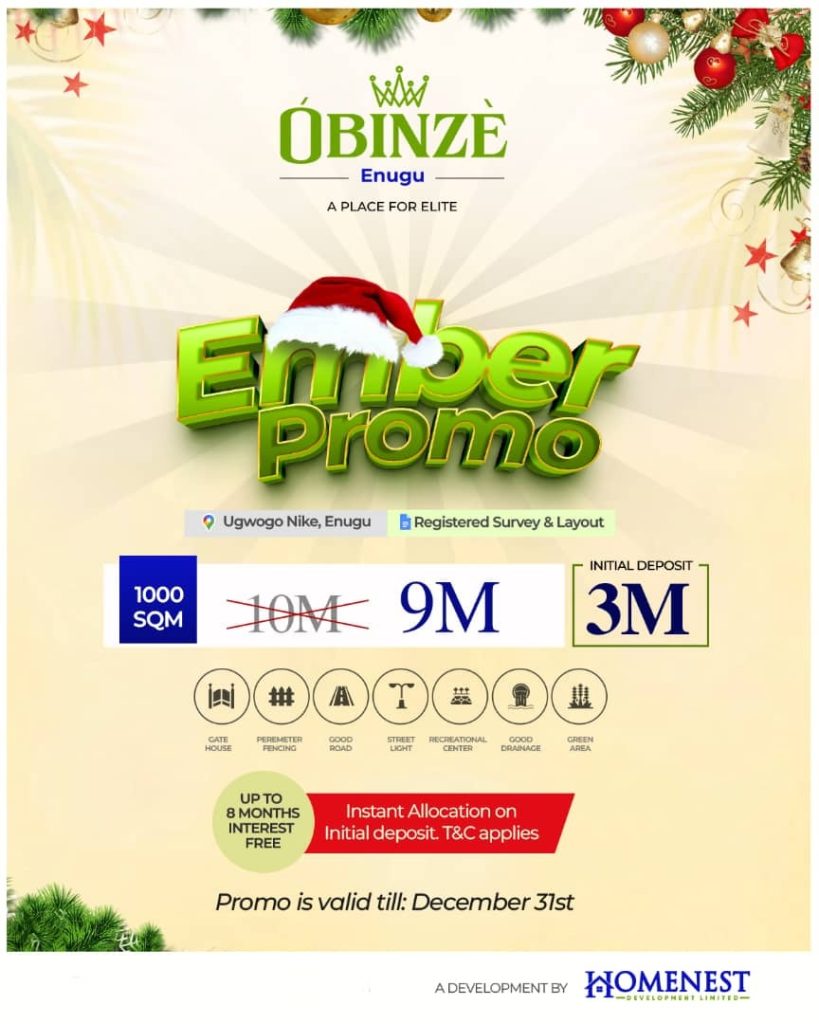 OBINZE ENUGU - Premium Plots for Elite Investors in Ugwogo Nike -1