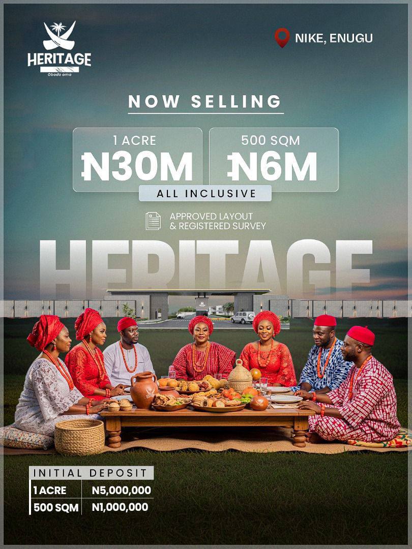HERITAGE ESTATE—Secure Residential Land for Sale in Enugu