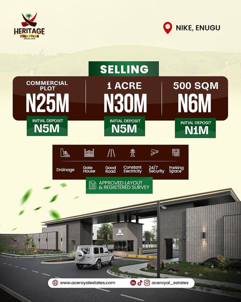 Aceroyal Heritage Estate – Secure Residential Land for Sale in Enugu -5
