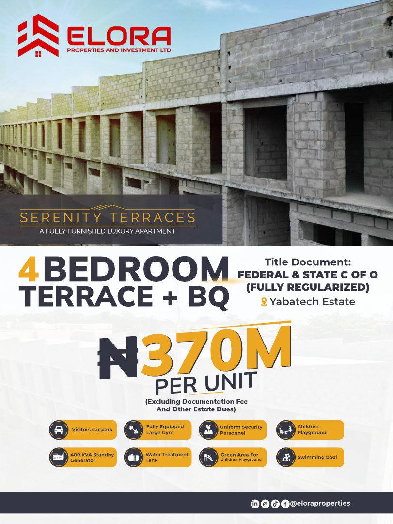 SERENITY TERRACES – Luxury Terraced Homes for Sale in Lagos