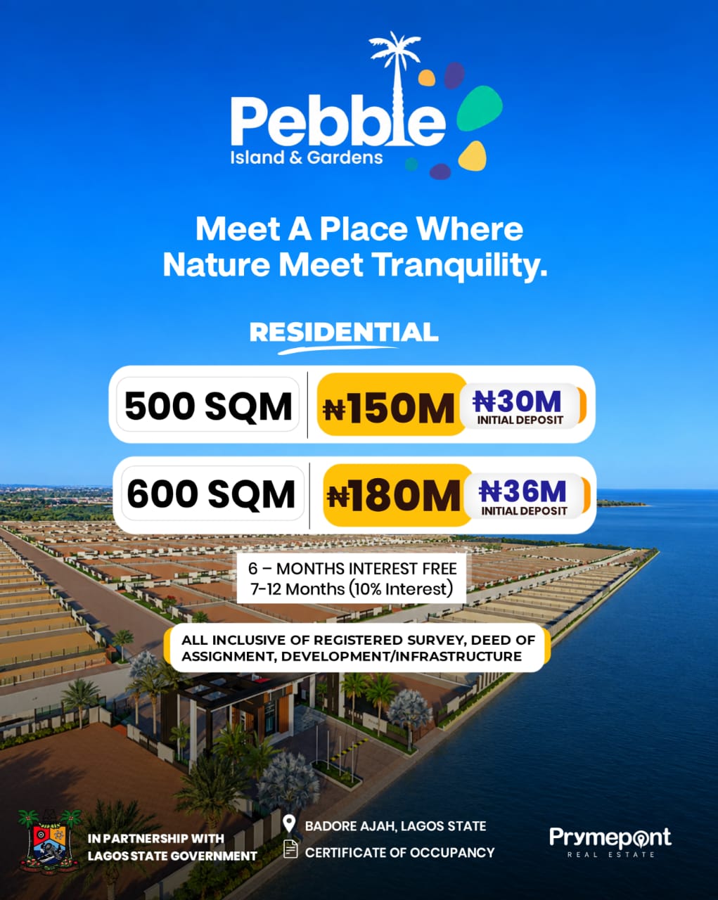 DISCOVER LAGOS’ NEXT ICONIC WATERFRONT LIFESTYLE—PREMIUM LAND FOR SALE IN BADORE, AJAH! 🌊🏝️