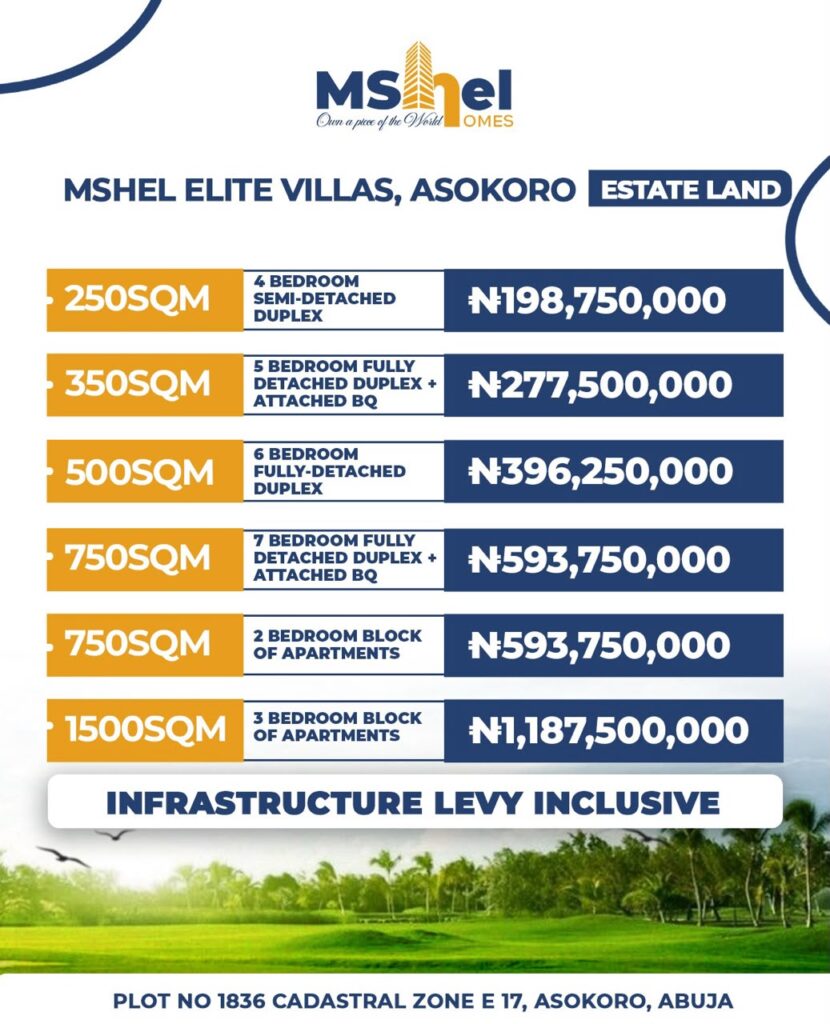 MSHEL ELITE VILLAS ASOKORO ABUJA -10