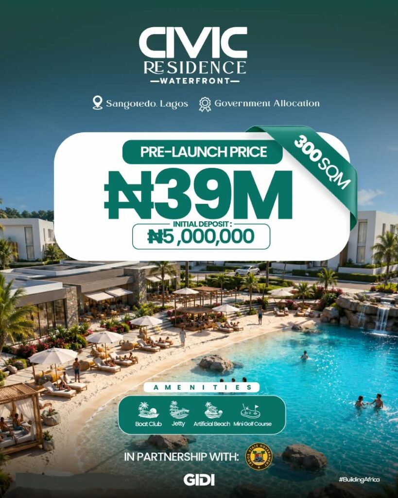 CIVIC RESIDENCE WATERFRONT SANGOTEDO Waterfront Land for Sale in Lagos - Government Allocation -1